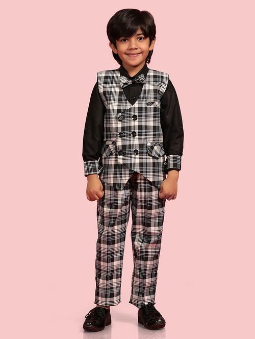 black check cotton suit sets - 20358911 - Very Small Image - 1