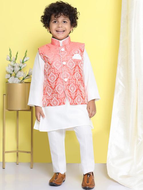 boys self design kurta set - 20359048 - Very Small Image - 1
