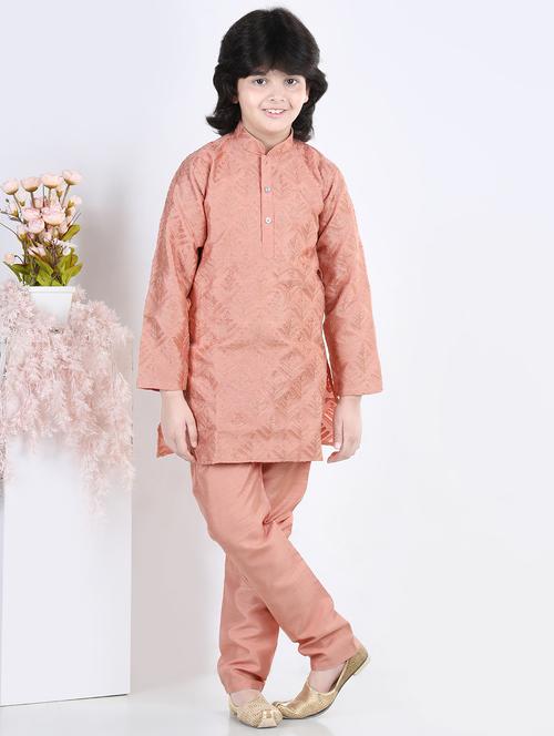 blue silk blend kurta sets kurtas & set - 20359660 - Very Small Image - 1