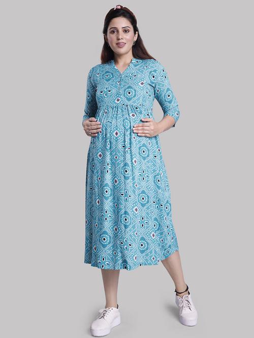 light blue maternity wear dress - 20360427 - Very Small Image - 1