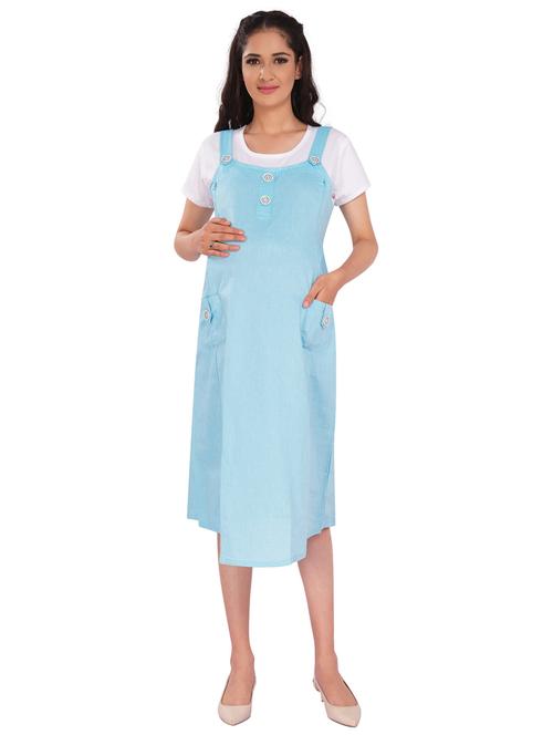 blue viscose maternity wear - 20360705 - Very Small Image - 1