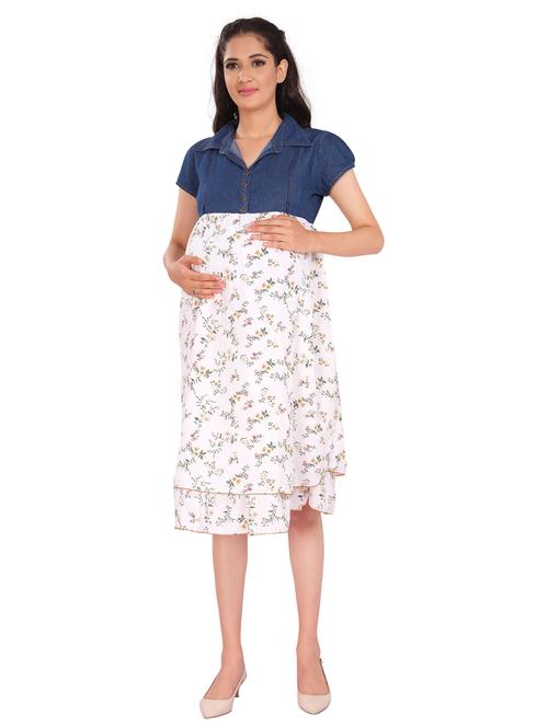 multi color floral maternity dress - 20360885 - Very Small Image - 1