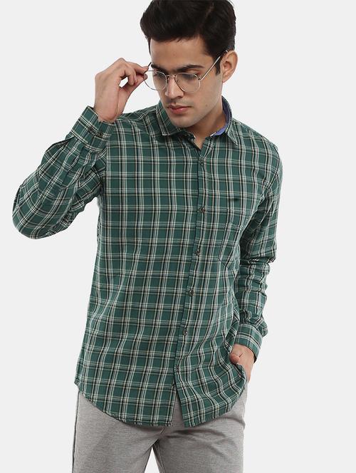 mens checks casual shirt - 20361801 - Very Small Image - 1