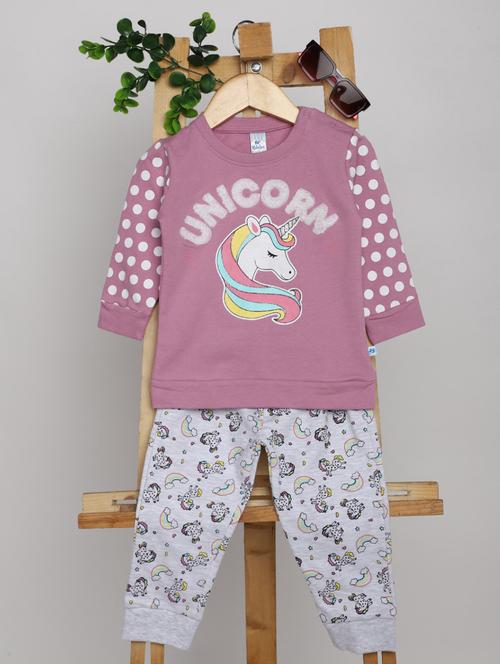 kids printed long sleeve full length set - 20362147 - Very Small Image - 1