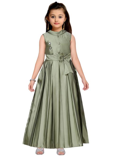girls mock neck sleeveless frock - 20362551 - Very Small Image - 1