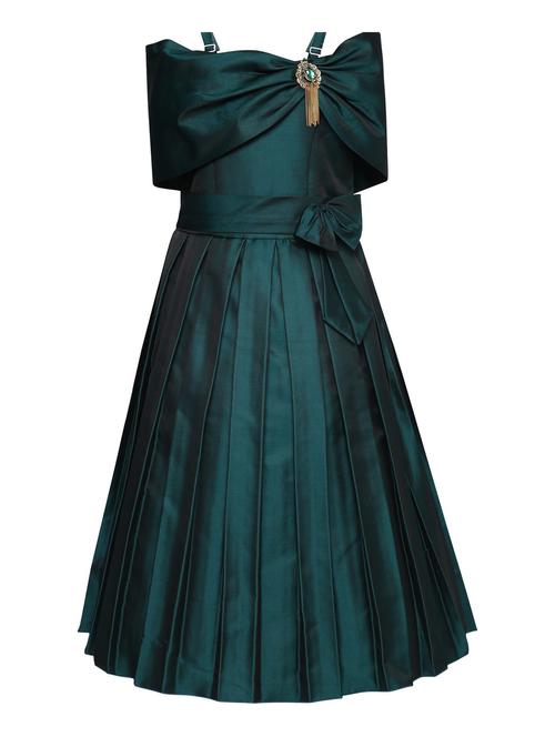 girls shoulder strap short sleeves frock - 20362574 - Very Small Image - 1