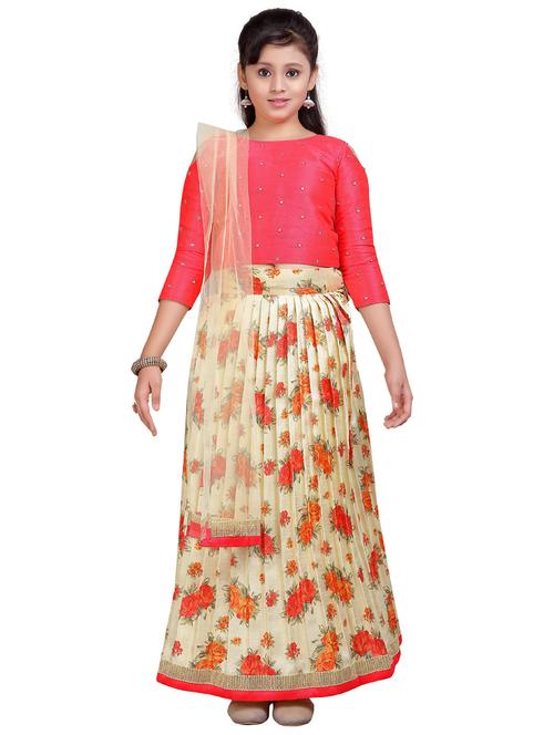 multi color floral print lehenga choli - 20362665 - Very Small Image - 1