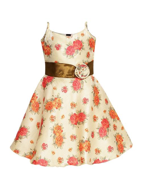 girls round neck sleeveless frock - 20362734 - Very Small Image - 1