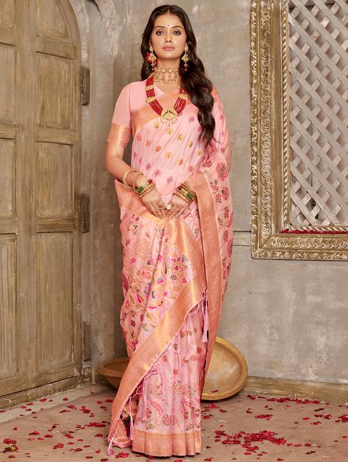 women's banarasi saree - 20363393 - Very Small Image - 1