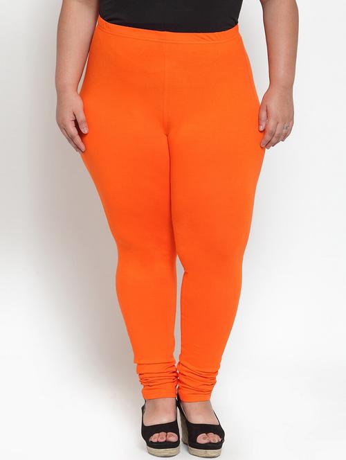solid full length plus size leggings - 20364006 - Very Small Image - 1