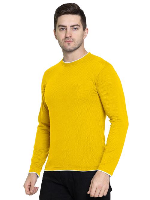 yellow solid long sleeve t-shirt - 20366363 - Very Small Image - 1
