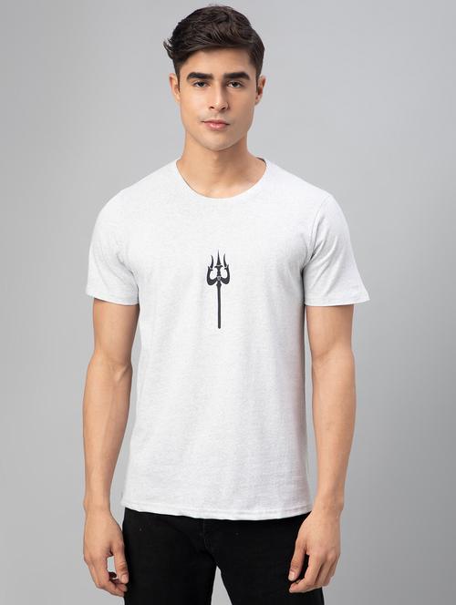 grey printed short sleeve t-shirt - 20366372 - Very Small Image - 1