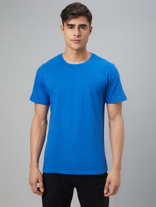 light blue cotton regular t-shirt - 20366380 - Very Small Image - 1