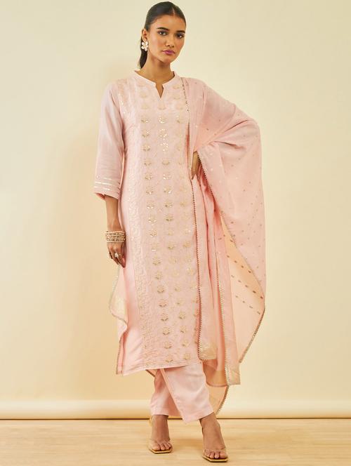 embroidered suit set - 20366505 - Very Small Image - 1