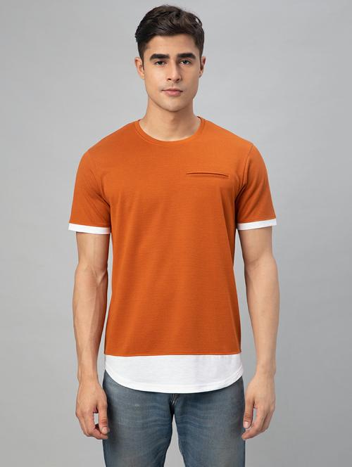 men color block short sleeve t-shirt - 20366812 - Very Small Image - 1