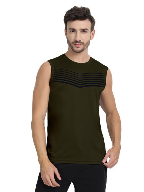 olive polyester vest - 20367394 - Very Small Image - 1