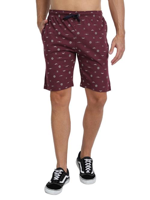 red printed mid rise boxer - 20367646 - Very Small Image - 1
