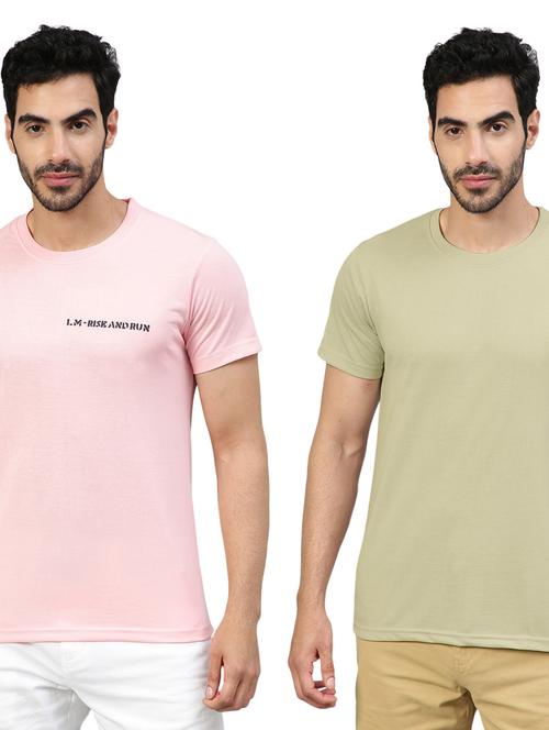 pack of 2 round neck solid t-shirt - 20368187 - Very Small Image - 1