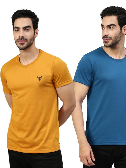 pack of 2 solid round neck t-shirt - 20368346 - Very Small Image - 1