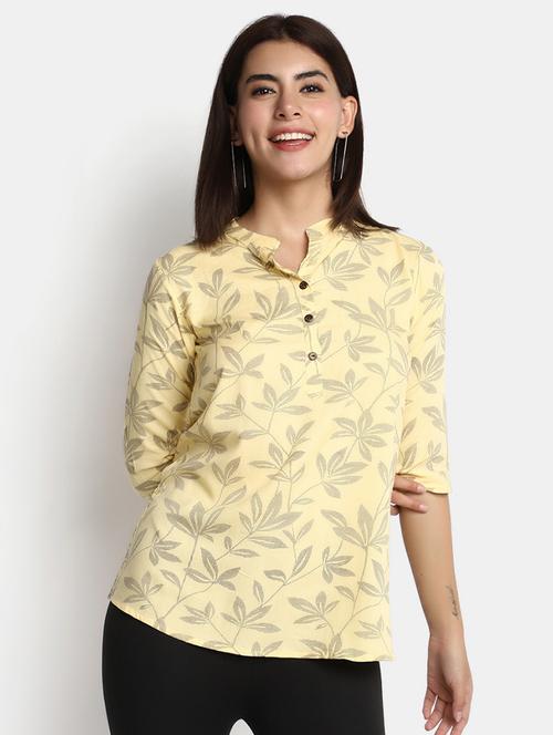 lemon sherbet printed regular tunic - 20368774 - Very Small Image - 1