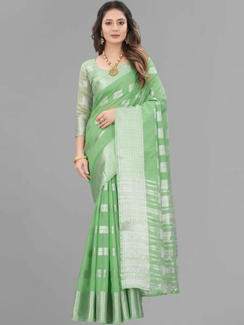 green self design kanjivaram saree - 20369004 - Very Small Image - 1