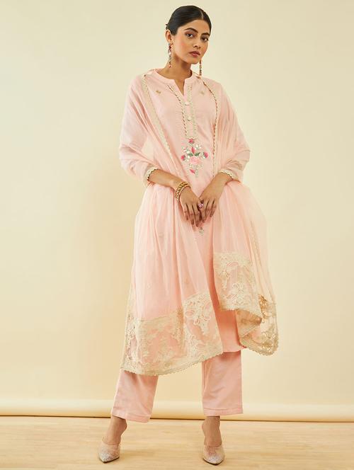 embroidered suit set - 20369399 - Very Small Image - 1