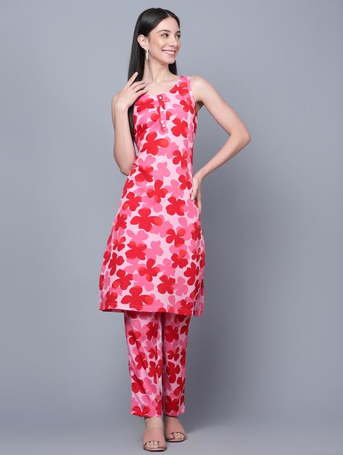 floral kurta pant set - 20369777 - Very Small Image - 1