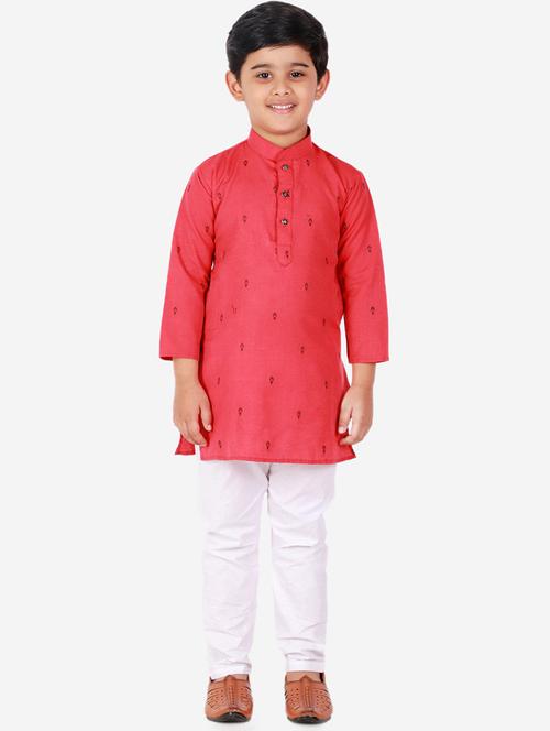 boys long sleeve kurta pajama set - 20370741 - Very Small Image - 1
