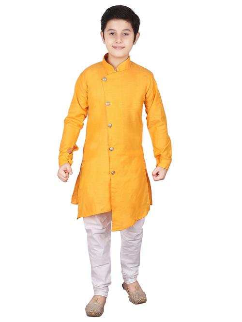 boys long sleeve kurta pajama set - 20370773 - Very Small Image - 1