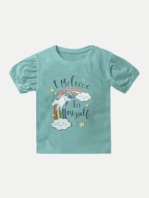kids purist blue graphic print cotton blend t-shirt - 20373690 - Very Small Image - 1