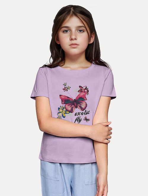 girls printed short sleeves tee - 20374213 - Very Small Image - 1