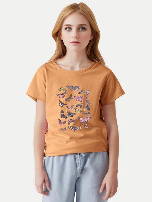 girls graphic printed short sleeves tee - 20374218 - Very Small Image - 1