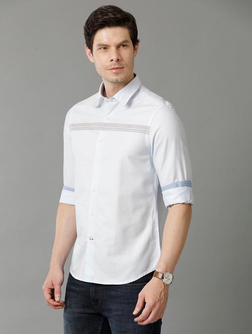 light blue cotton casual shirt - 20374712 - Very Small Image - 1