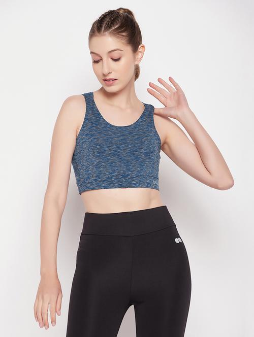 women multi color polyester sports bra - 20375444 - Very Small Image - 1