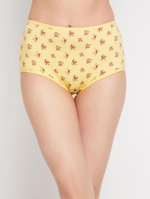 yellow cotton hipster panty - 20375479 - Very Small Image - 1