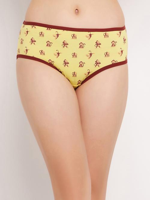 yellow cotton hipster panty - 20375513 - Very Small Image - 1