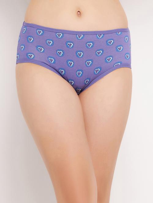 purple cotton hipster panty - 20375514 - Very Small Image - 1