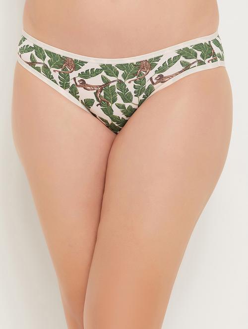 tropical print cotton bikini panty - 20375525 - Very Small Image - 1