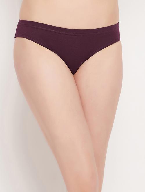 purple cotton bikini panty - 20375597 - Very Small Image - 1