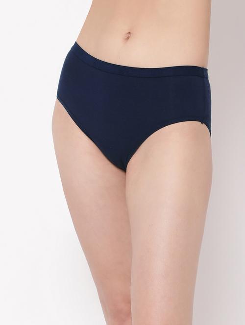 navy blue solid hipster panty - 20375606 - Very Small Image - 1