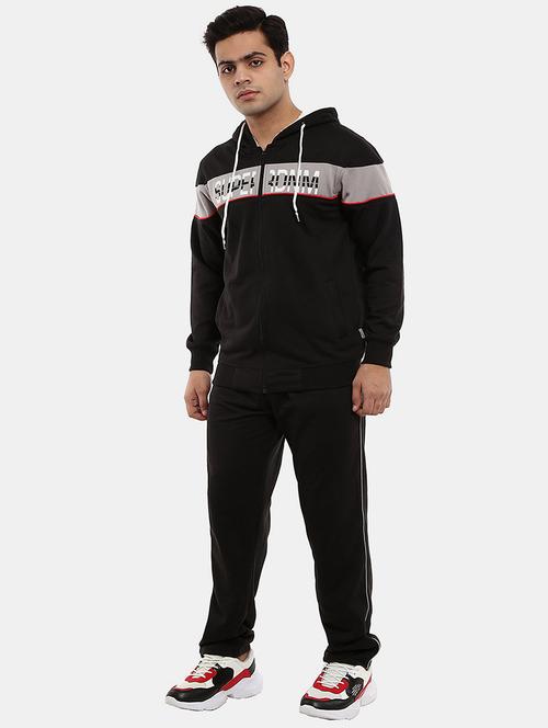 men black solids full length track suits - 20376182 - Very Small Image - 1