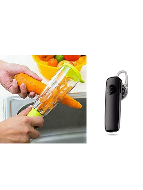 clearex kitchen smart multifunctional vegetable/fruit peeler for kitchen & bluetooth headset - 20383546 - Very Small Image - 1