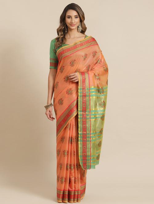 women's banarasi saree with blouse - 20384397 - Very Small Image - 1