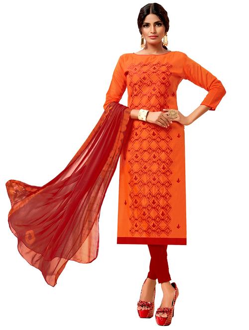 embroidered unstitched suit set - 20385969 - Very Small Image - 1