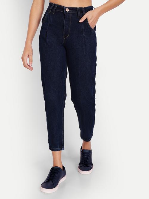 women's plain mom fit jeans - 20386522 - Very Small Image - 1