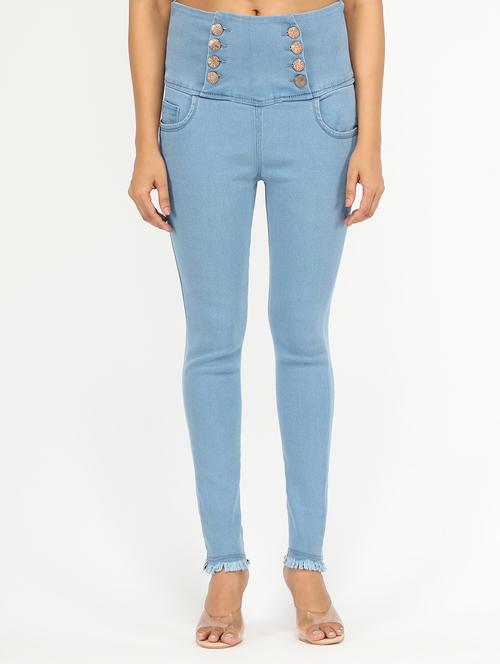 women's plain slim fit jeans - 20386564 - Very Small Image - 1