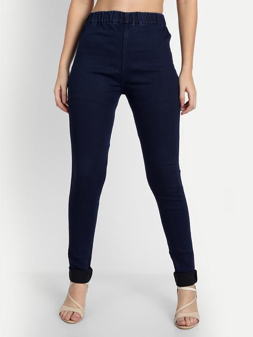 women blue denim jegging - 20386738 - Very Small Image - 1