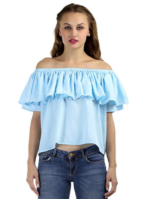 light blue solid straight top - 20387932 - Very Small Image - 1