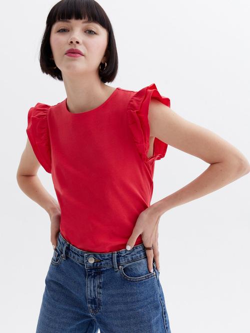 red solid straight top - 20388016 - Very Small Image - 1