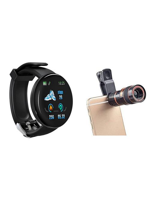 touch screen fitness band smart watch & 8x zoom lens camera - 20388152 - Very Small Image - 1